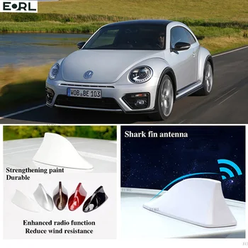VW Beetle 2012-2018 Ryklių Pelekų Antena FM Signalo Super Antenos Stiprintuvo Vandeniui Signalo Stiprintuvas FM/AM Radijo Antenos