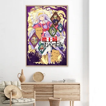 Mieguistas Princesė Demonas Anime Plakatu, Drobė Spausdinti Japonų Nukentėjo Naujosios Dramos Padengti Sienų Tapybos Apdailos Dovana Užsakymą Plakatas