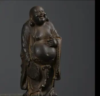 Senovės Geležies Pilvo Maitrėjos Budos statula apdailos Buda