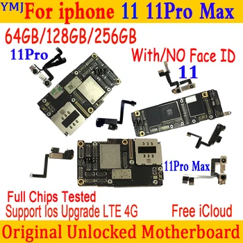 Originalus, Atrakinta iPhone 11 Pro Max Plokštės 64G 128G 256G Su/No Face ID 