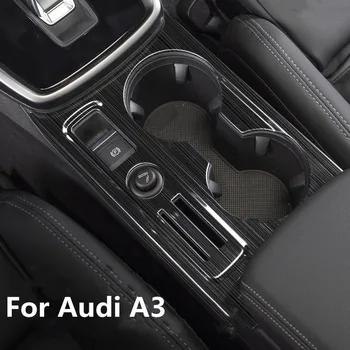Tinka Audi A3 21-dabartinė vandens puodelį skydelio pakeitimo apdailos anglies pluošto pleistras juoda titano šepečiu stiliaus interjeras