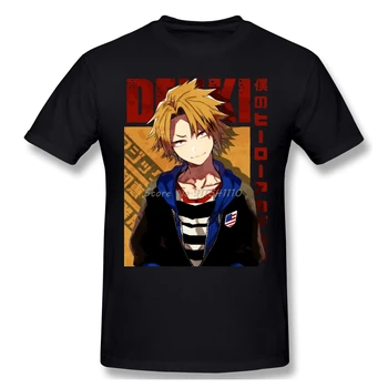 Boku No Herojus Akademinės Bendruomenės Anime Denki Kaminari T-Shirt Negabaritinių Medvilnės Trumpomis Rankovėmis Vyrams Marškinėlius Negabaritinių Streetwear
